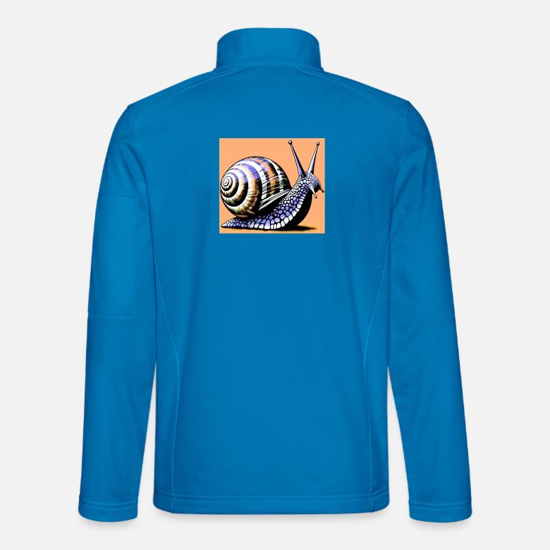 Schnecke - Unisex Softshelljacke - Lichtblau