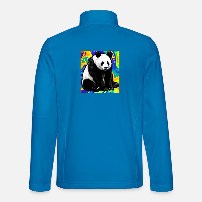 Panda - Unisex Softshelljacke - Lichtblau