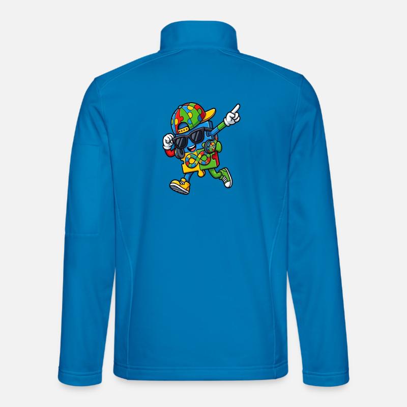 Rainbow Puzzle Mascot Unisex Softshell Jacket