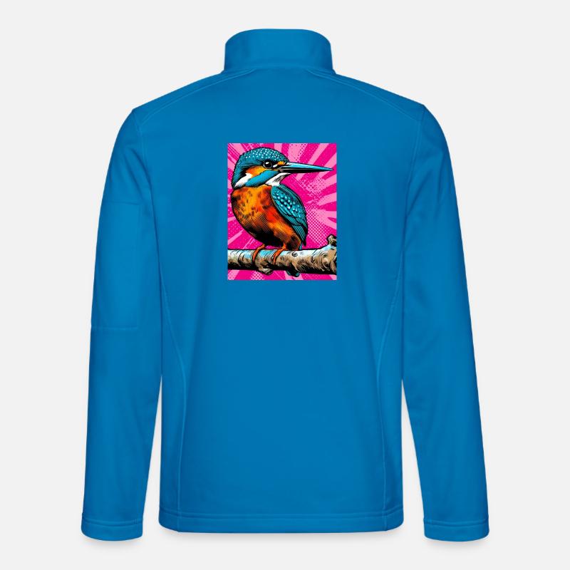 Eisvogel - Unisex Softshelljacke - Lichtblau