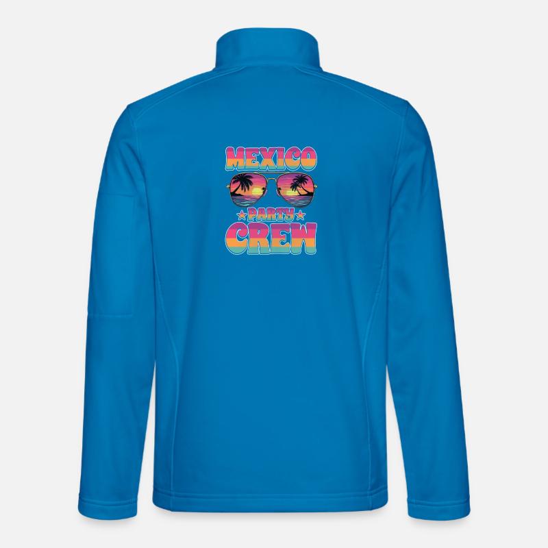Mexiko Party Crew - Unisex Softshelljacke - Lichtblau