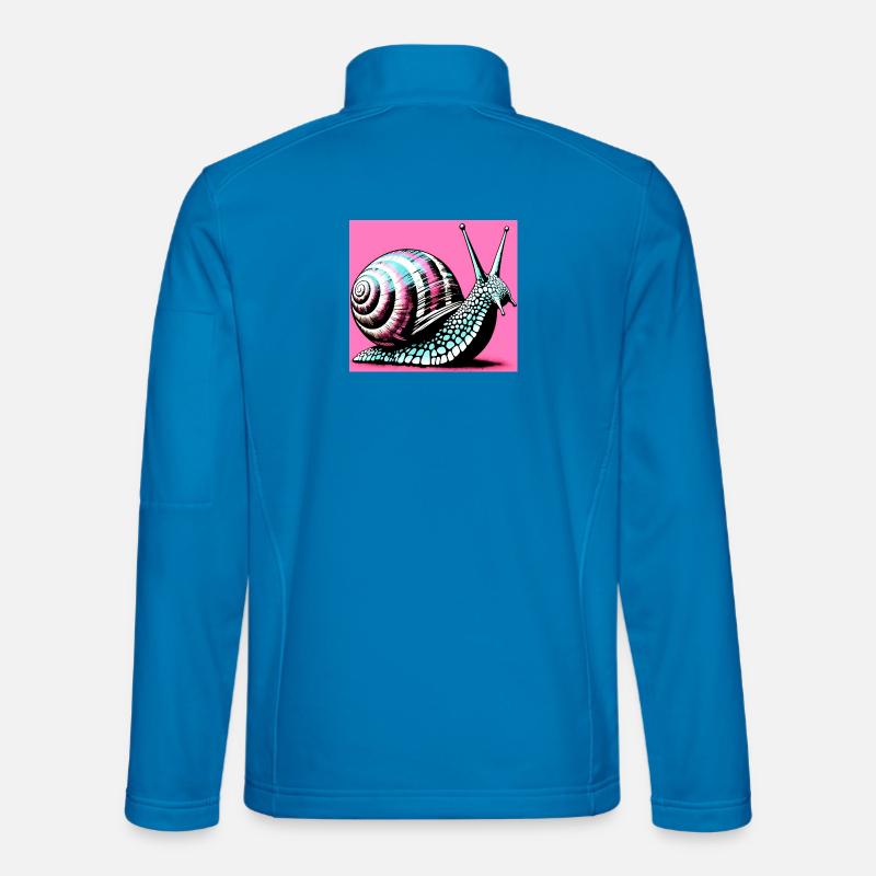 Schnecke - Unisex Softshelljacke - Lichtblau