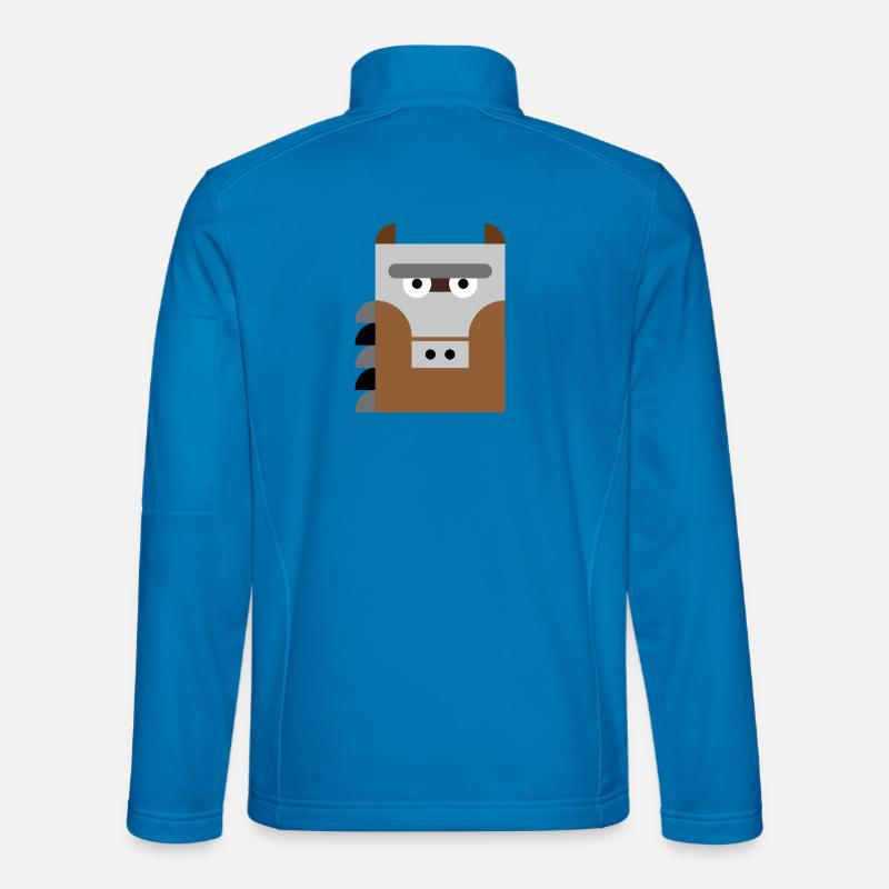 Pferd - Unisex Softshelljacke - Lichtblau