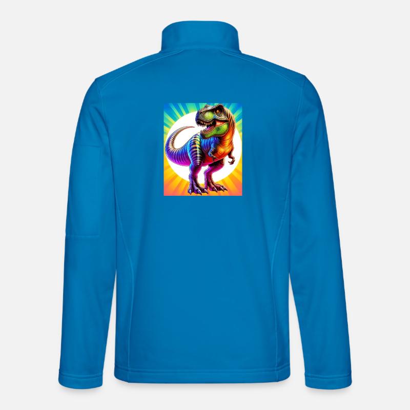 Dinosaurier - Unisex Softshelljacke - Lichtblau