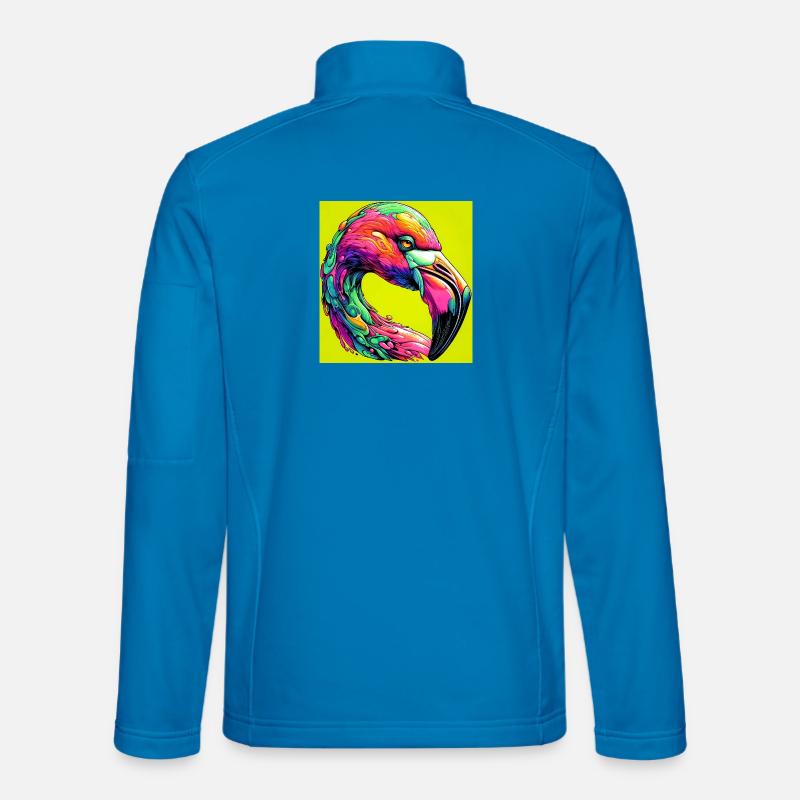 Flamingo - Unisex Softshelljacke - Lichtblau