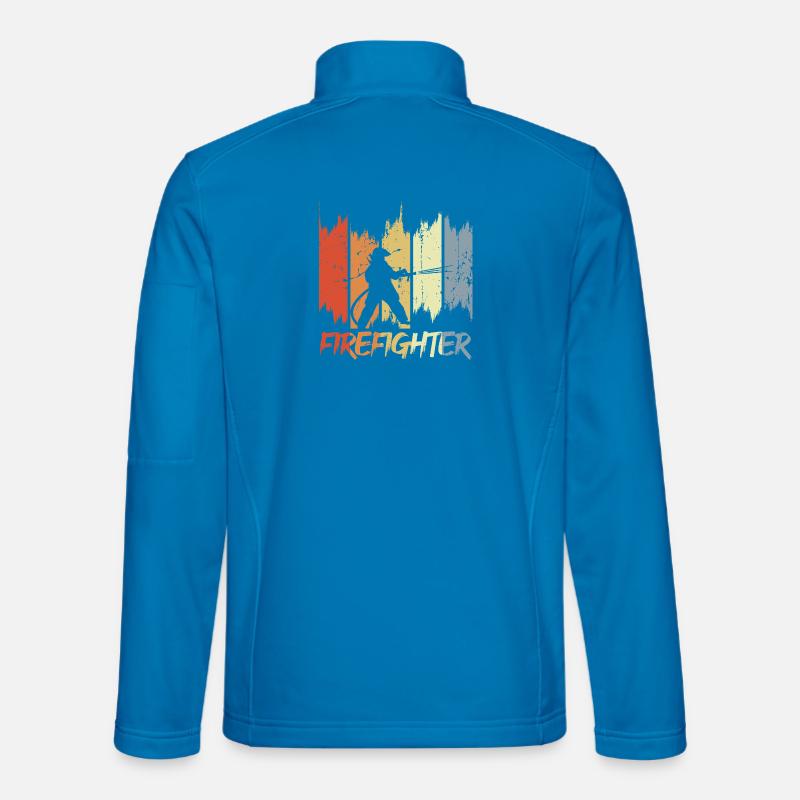 Fire Brigade Retro Look - Unisex Softshell Jacket - light blue