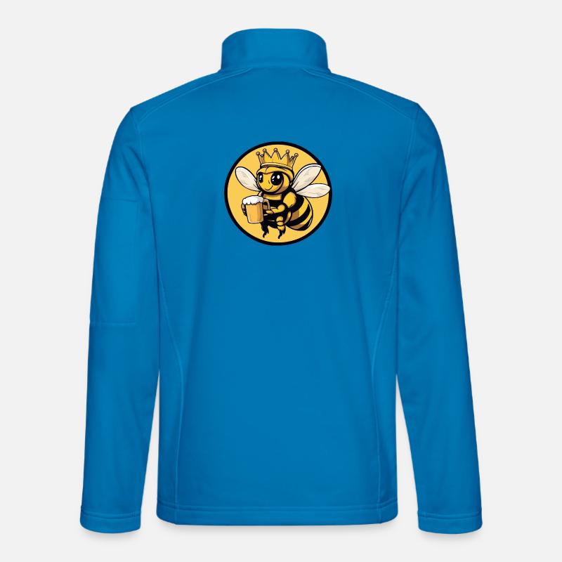 Bee Beer Funny Unisex Softshell Jacket