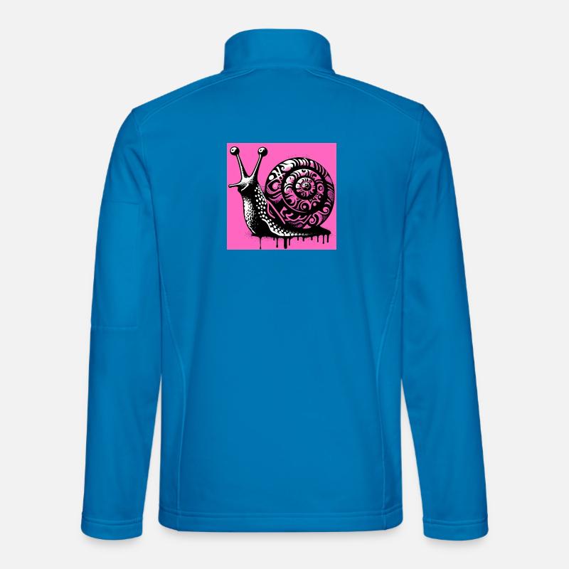 Escargot - Veste en tissu softshell Unisexe - bleu clair