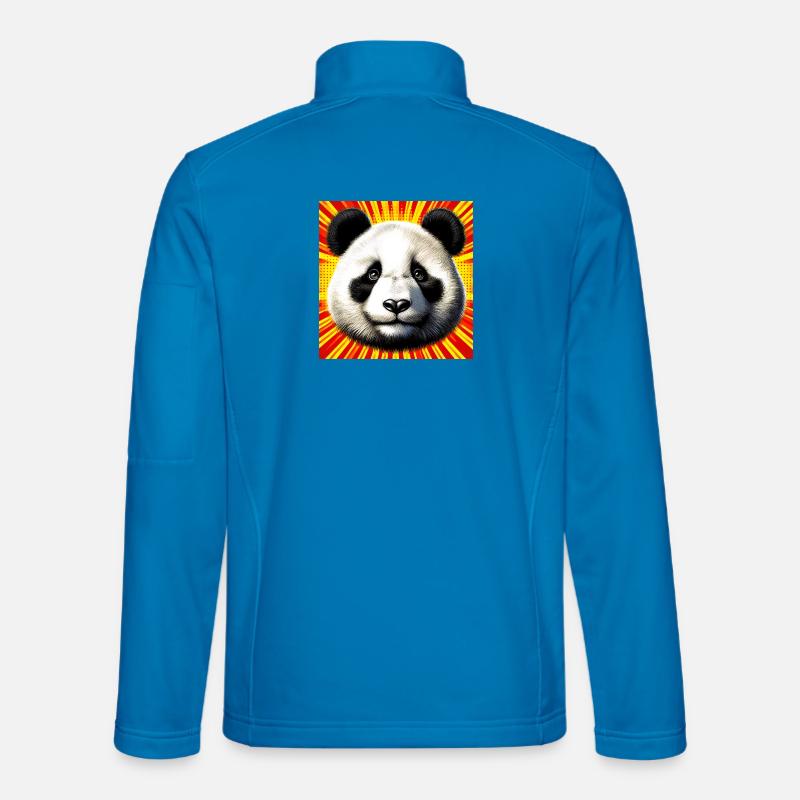 Panda - Unisex Softshelljacke - Lichtblau