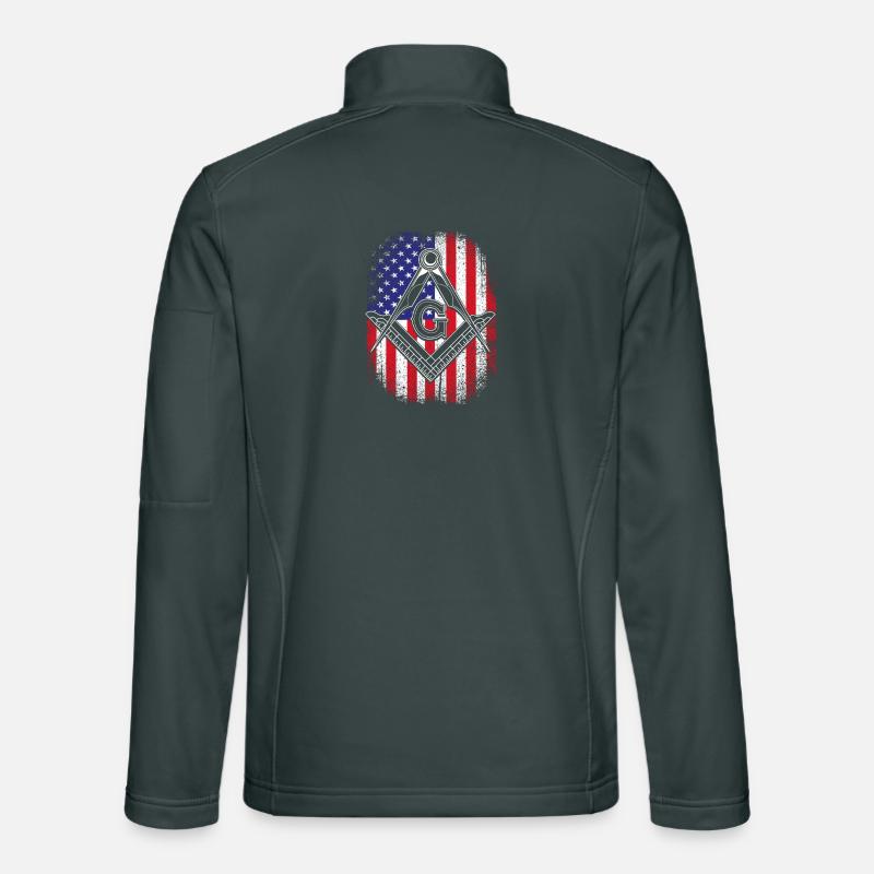 Francs-maçons Illuminati Veste en tissu softshell Unisexe