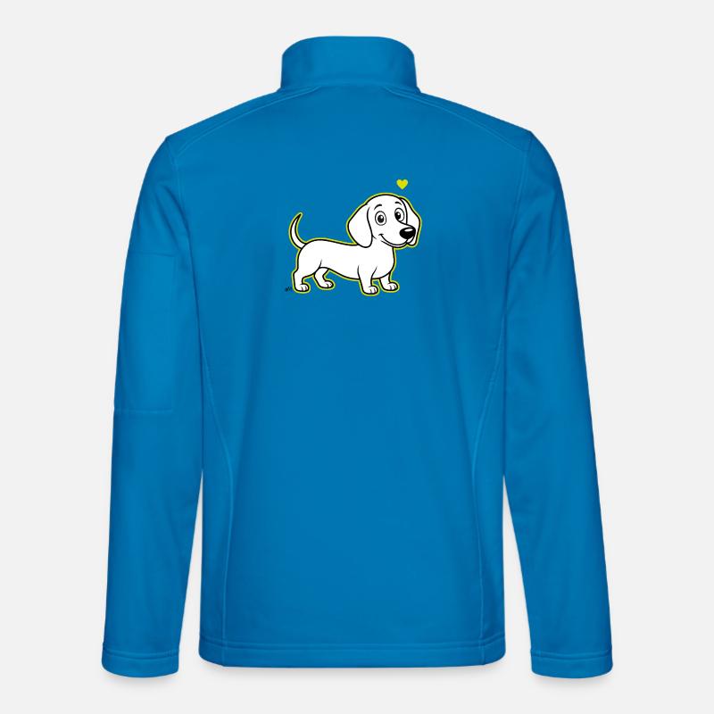Fritz_the_Sausage_Dog - Unisex Softshell Jacket - light blue