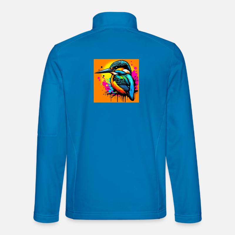 Eisvogel - Unisex Softshelljacke - Lichtblau