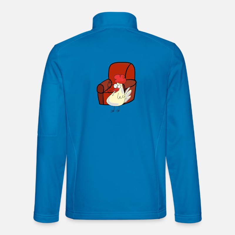 Feierabend Huhn Raucher Zigarette Pause - Unisex Softshelljacke - Lichtblau
