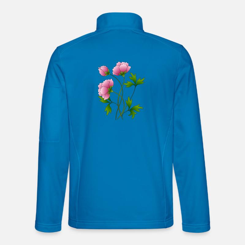 Flowers - Unisex Softshell Jacket - light blue