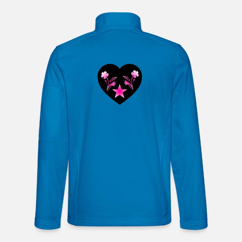 Blumen - Unisex Softshelljacke - Lichtblau