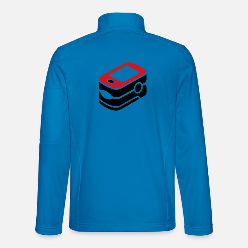 Pulse Oximeter Oxygen Medicine - Unisex Softshell Jacket - light blue