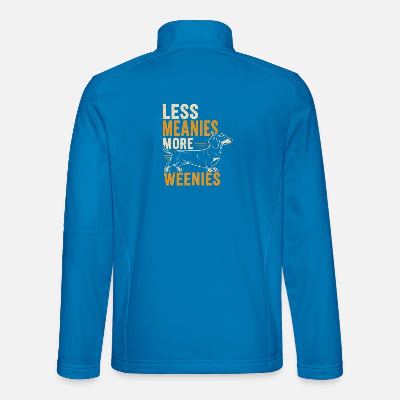 Less mean, more Weenies - Unisex Softshell Jacket - light blue