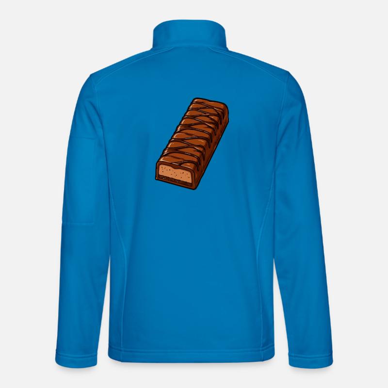 Schoko Riegel mit Zickzack-Glasur - Unisex Softshelljacke - Lichtblau