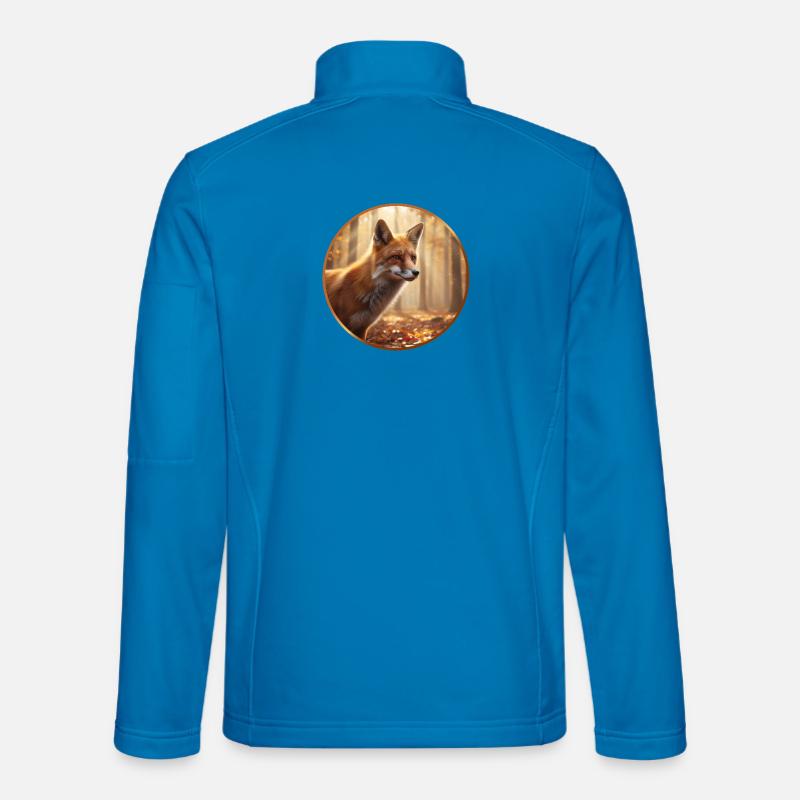 T-shirt design "Fox" - Unisex Softshell Jacket - light blue