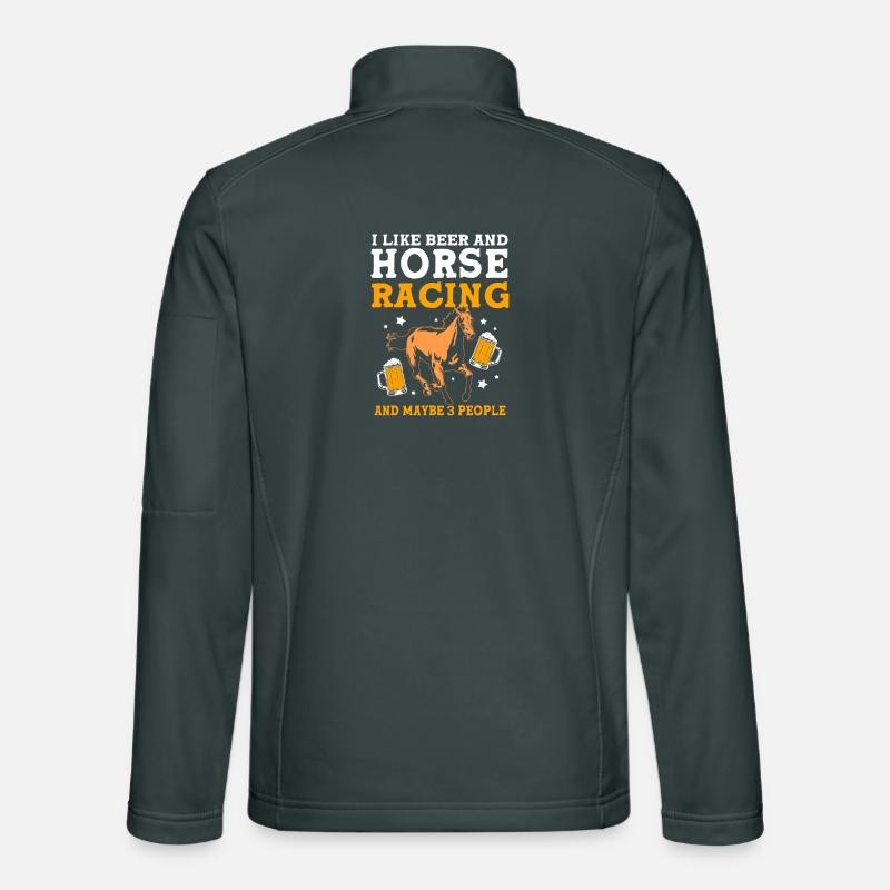 Bière de courses hippiques Veste en tissu softshell Unisexe