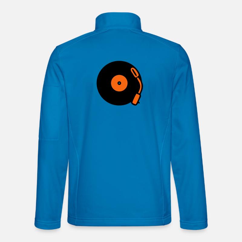 Disques vinyles vinyles vinyles - Veste en tissu softshell Unisexe - bleu clair