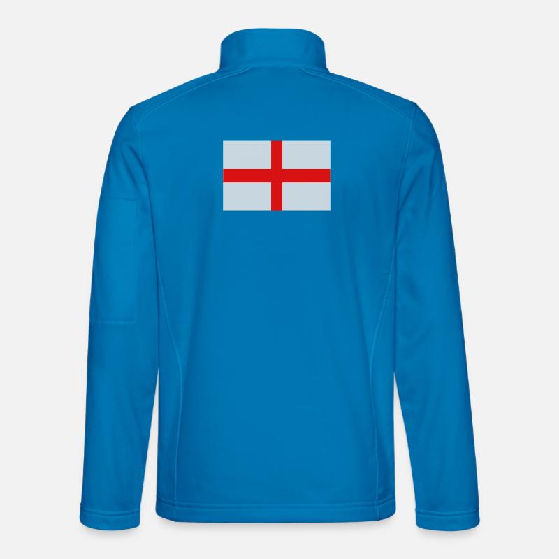 England-Flagge - Unisex Softshelljacke - Lichtblau