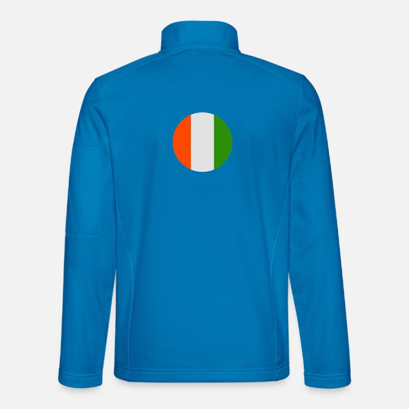 Runde irische Flagge - Unisex Softshelljacke - Lichtblau