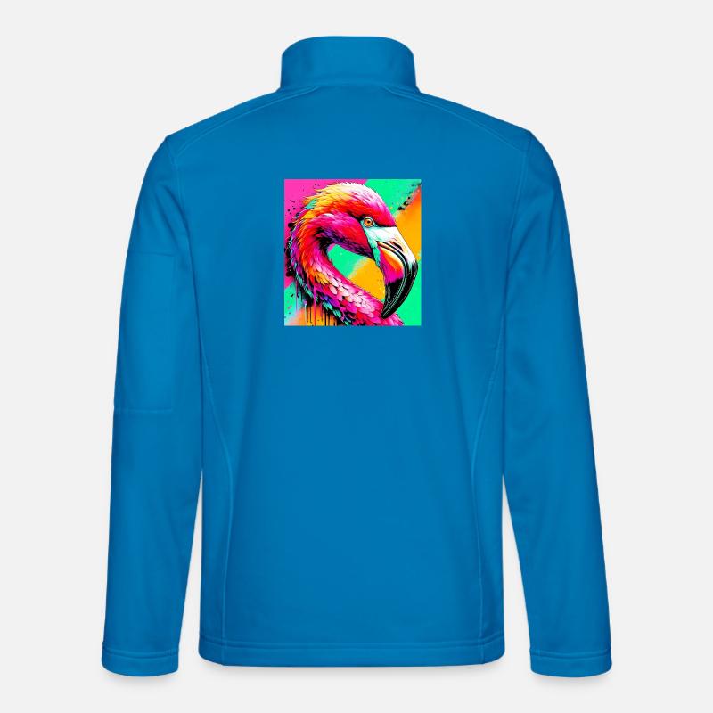Flamant - Veste en tissu softshell Unisexe - bleu clair