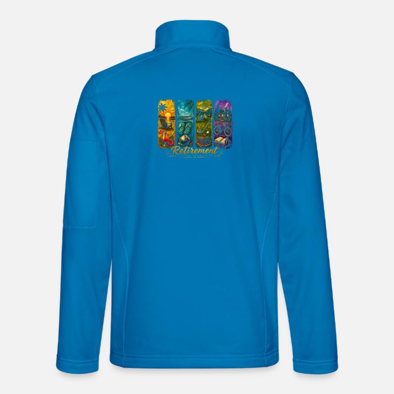 Funny Retirement Retired - Unisex Softshell Jacket - light blue