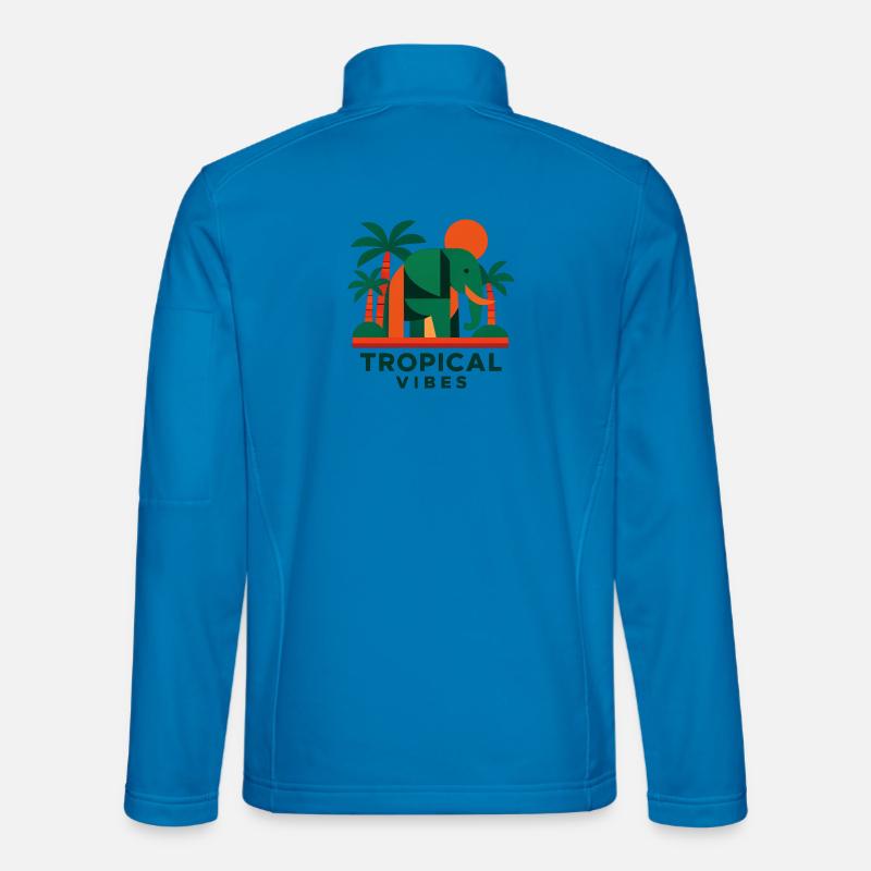 Tropical Elephant - Unisex Softshelljacke - Lichtblau