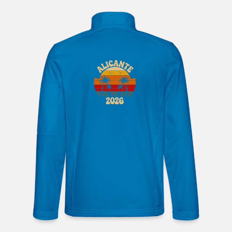 Alicante Sunset 2026 Beach Vibes - Unisex Softshell Jacket - light blue