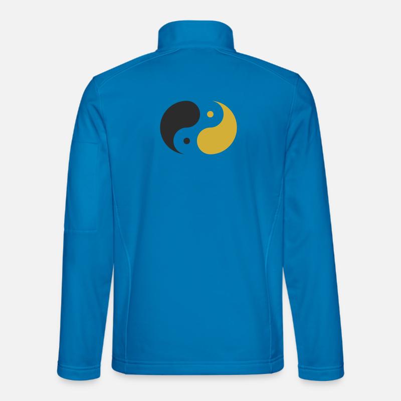 Yin & Yang - Unisex Softshelljacke - Lichtblau
