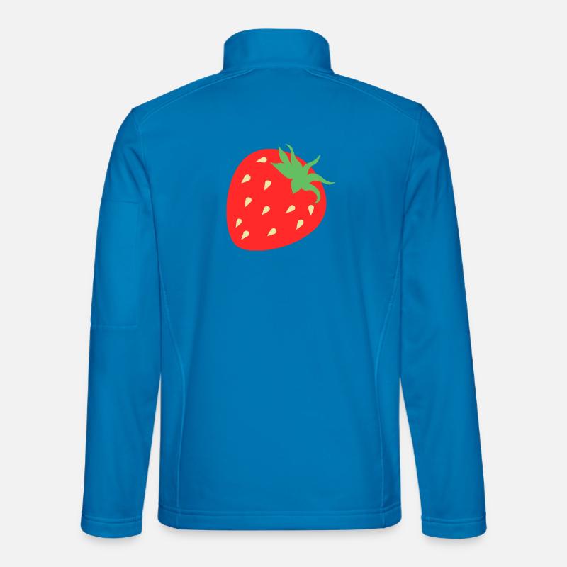 Fresh Strawberry Graphic - Unisex Softshell Jacket - light blue