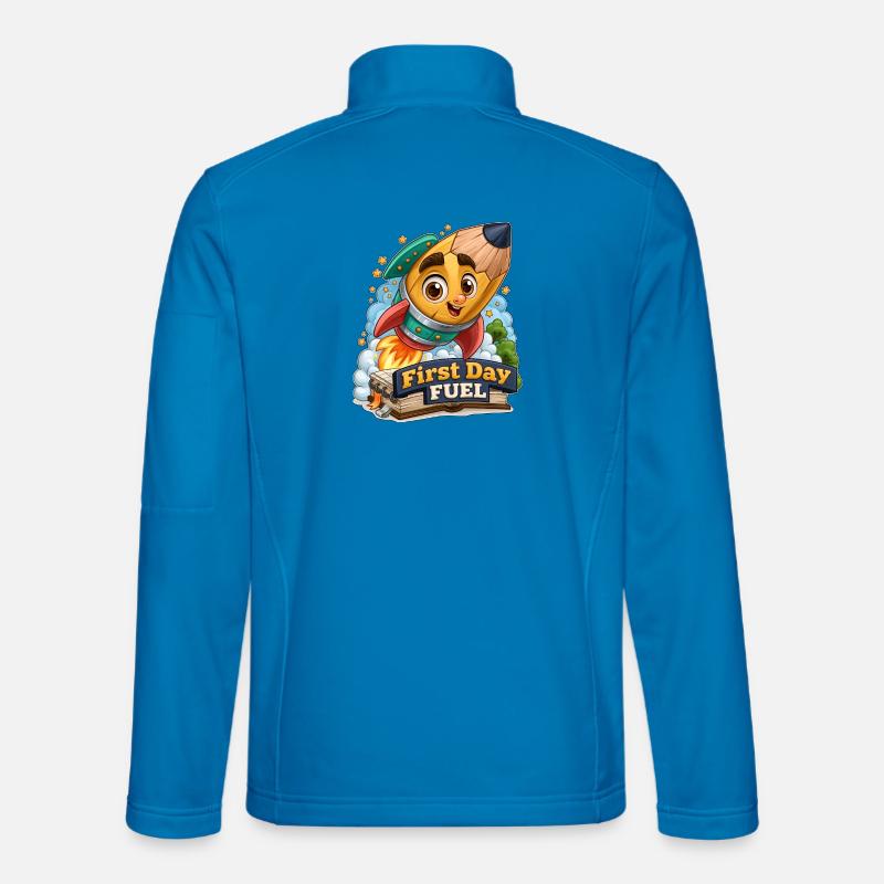 Crayon fusée carburant du premier jour Veste en tissu softshell Unisexe