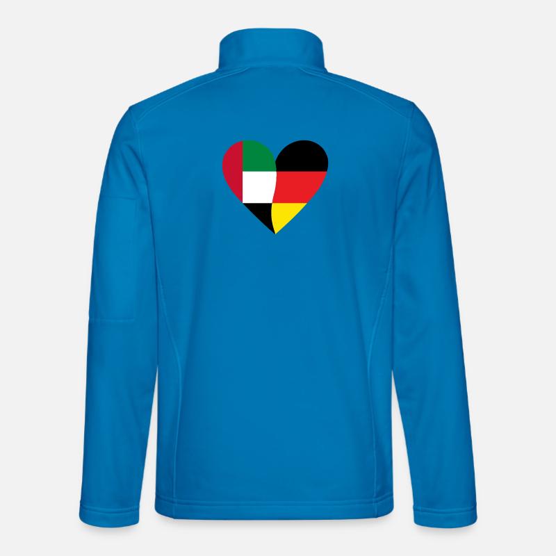 UAE Germany Heart - Unisex Softshelljacke - Lichtblau