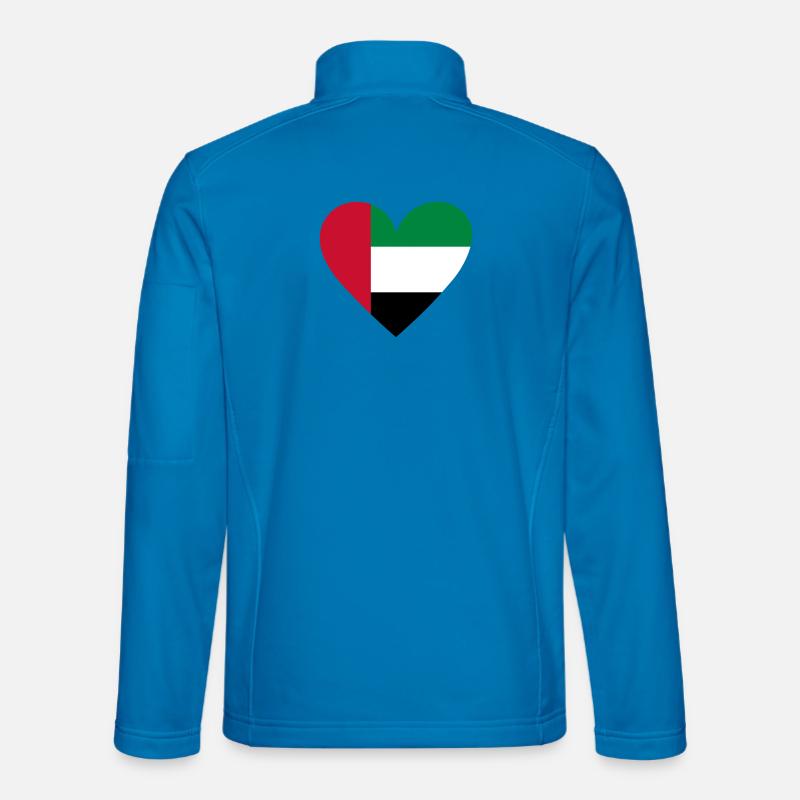 UAE Heart - Unisex Softshelljacke - Lichtblau
