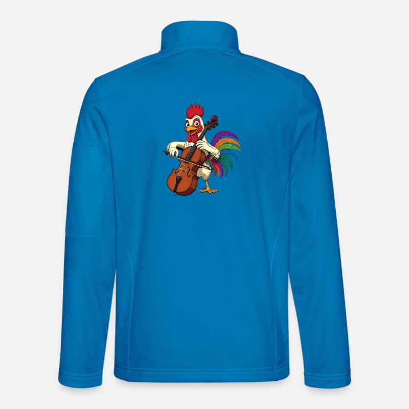 Coq avec violoncelle Veste en tissu softshell Unisexe