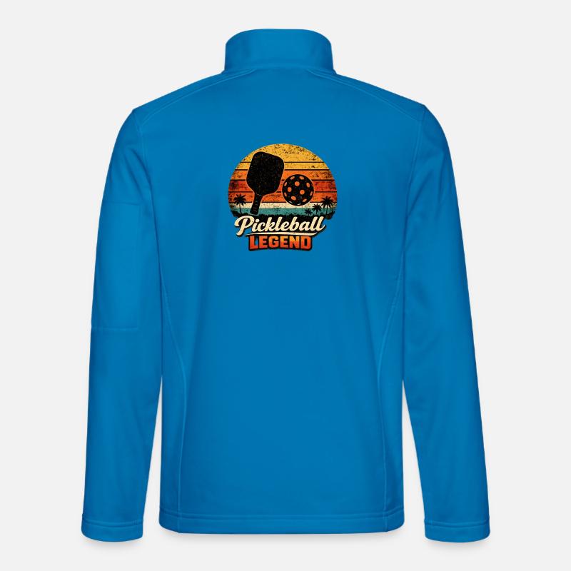 Pickleball Legend Retro Sunset Unisex Softshell Jacket