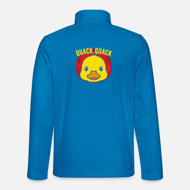 Quack Quack Duck Pop Art - Unisex Softshell Jacket - light blue