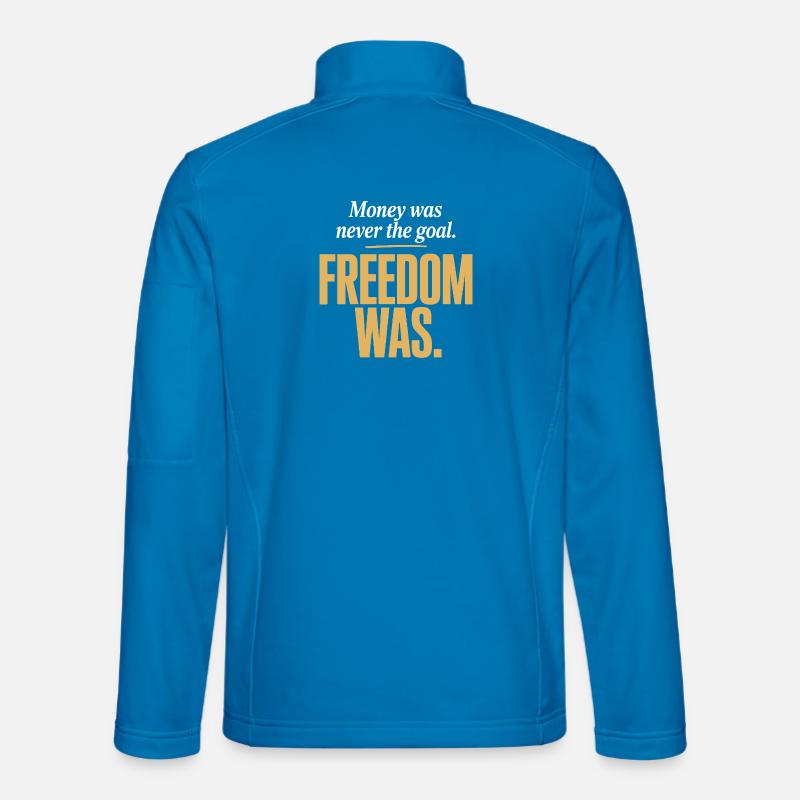 Objectif financier Esprit de liberté Entrepreneur Liberté Veste en tissu softshell Unisexe