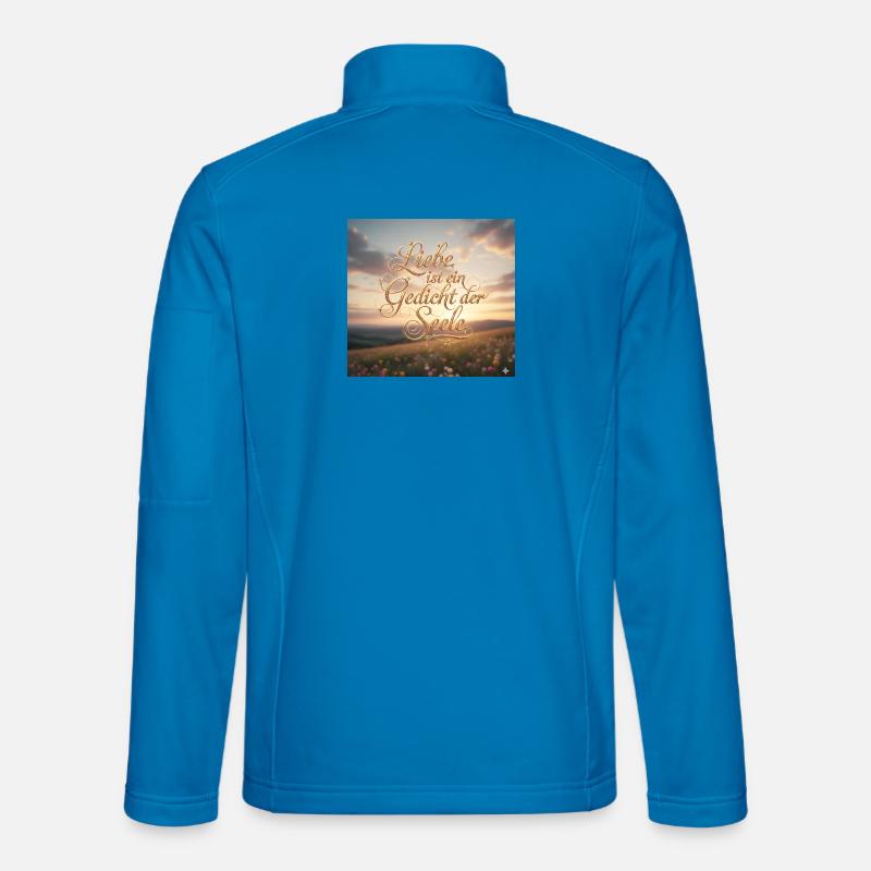 Liebe ist Gedicht der Seele - Unisex Softshelljacke - Lichtblau