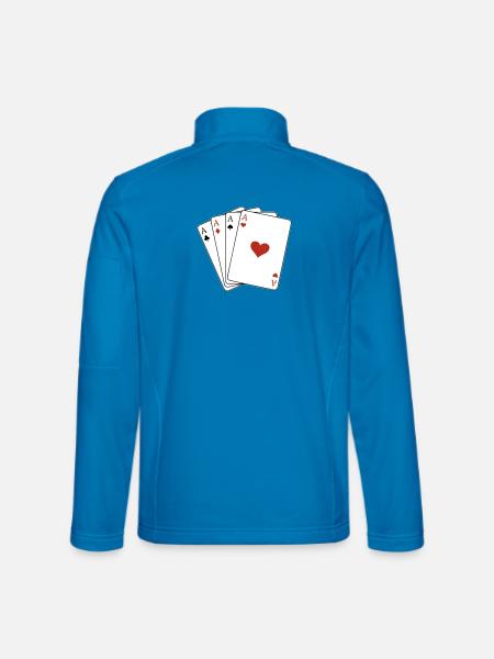Carré d'as - Veste en tissu softshell Unisexe - bleu clair - Dos