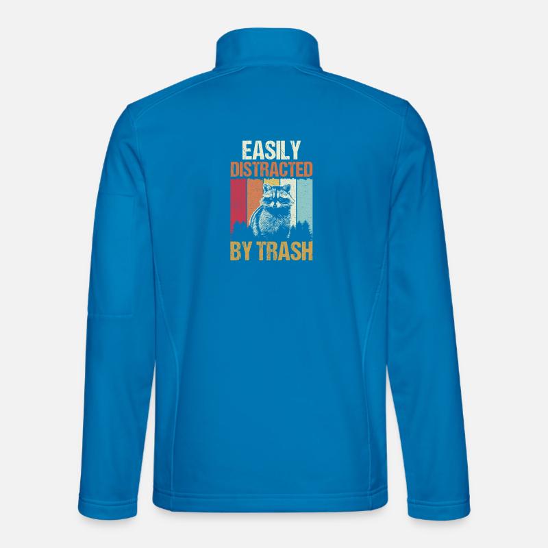 Trash Panda Raccoon - Unisex Softshell Jacket - light blue