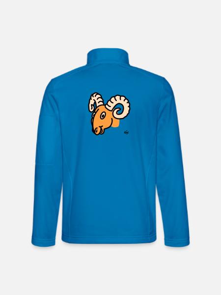 Aries large - Unisex Softshell Jacket - light blue