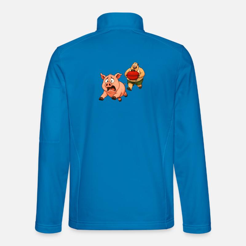 Conception de gril amusante - Veste en tissu softshell Unisexe - bleu clair