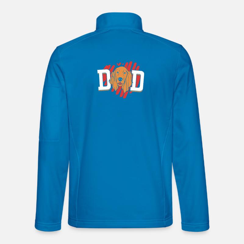 Cocker Spaniel dad - Unisex Softshell Jacket - light blue