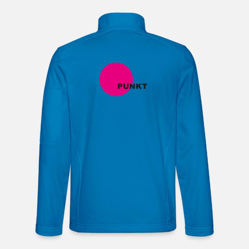 Punkt Neon Kreis - Unisex Softshelljacke - Lichtblau