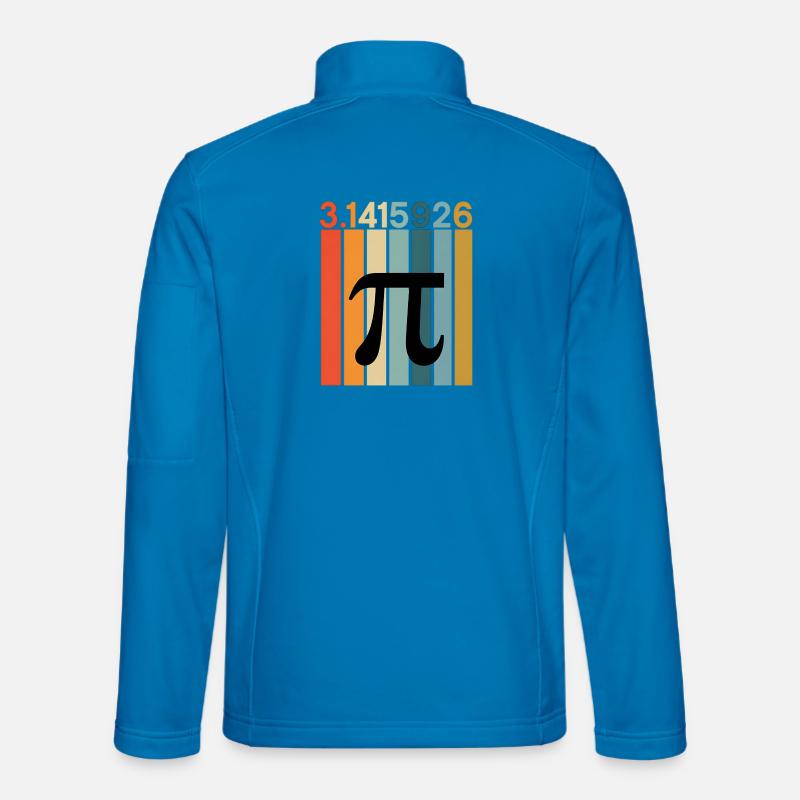 Pi Day Math Numbers - Unisex Softshelljacke - Lichtblau
