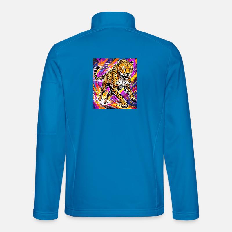 guépard - Veste en tissu softshell Unisexe - bleu clair