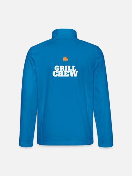 Équipe de grillage barbecue grillé Grill Master Team Fête des pères - Veste en tissu softshell Unisexe - bleu clair - Dos